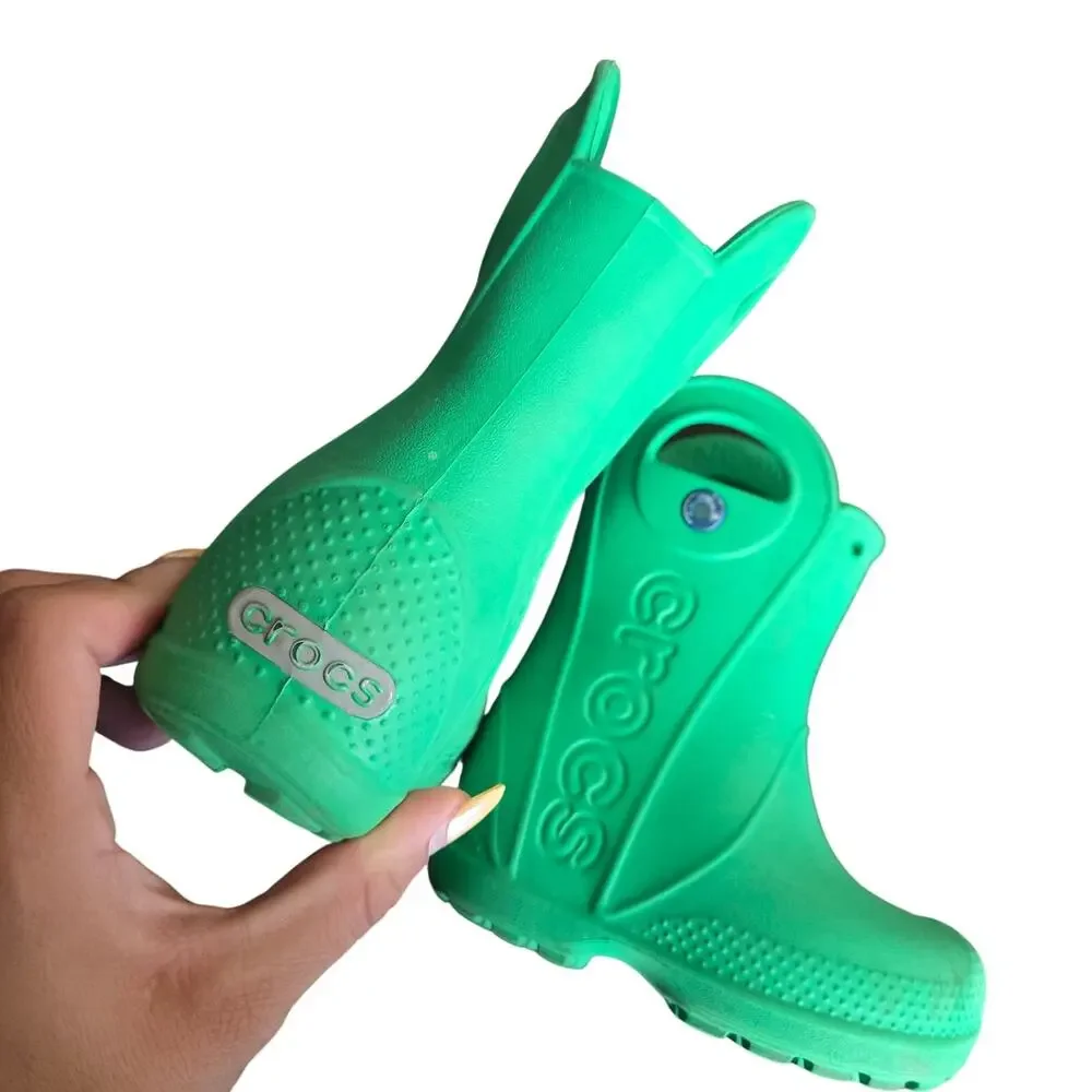 Crocs Green Handle It Rain Boots Size: 6